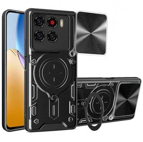 betterfon | Handyhülle für ZTE Blade A56 | Stoßfest & Kratzfest | Mit Kameraschutz, Anti-Fingerabdruck & robustem Panzerschutz-Design | Schwarz