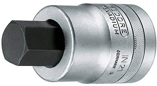Gedore 6200680 21 27 Schraubendrehereinsatz 1' Innen-6-kant 27 mm,