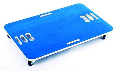 Maxi Rolletto-Rollbrett, Farbe 'blau' ergonomisch + sicher -- Hochwertige Ausführung Made in Germany