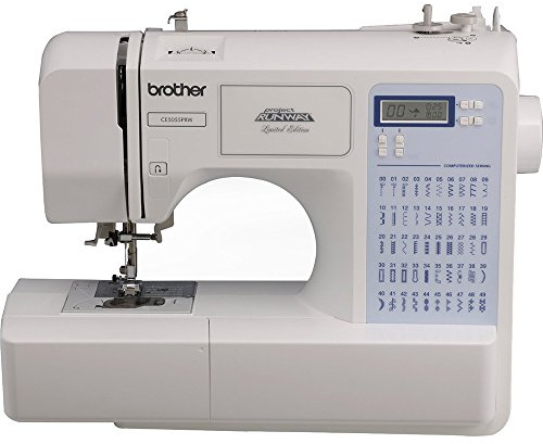 Brother CS5055PRW Sewing Machine, Project Runway, 50 Built-in Stitches, LCD Display, 7 Included Feet
