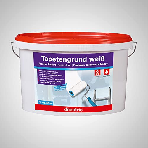 Decotric Tapetengrund Tapetengrundierung weiß 10 Liter, TG10