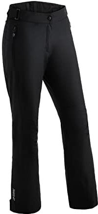 Maier Sports Resi 2, Damen Skihose, wasserdichte Schneehose, Schützender Schneefang und Verstellbarer Bund, PFC-frei, mTHERM Wattierung & mTEX Wetterschutz, Schwarz, Gr. 19 (W30/L29)