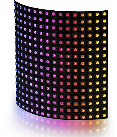 BTF-LIGHTING WS2812B 16X16 256 Pixels Digital Flexible LED Panel Individuellement adressable Full couleur éclairage DC5V