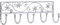 SIRO Hakenleiste Homberg, Blume, Pflanze, Blatt, Kinder, Stahl - Kunststoff chrom glänzend kristall, 260 mm x 50 mm x 90 mm, LA 155 mm, 2165-260ZN1JE7V1K