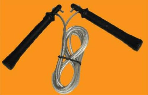Lisaro Springseil aus Metall 280cm | längenverstellbar | Mit Japanischem Kugellager | Ideal für Boxen, MMA, HIIT, Kampfsport, Kickboxen, Muay Thai, Thaiboxen & Intervalltraining