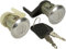 TarosTrade 60-0256-N-83743 Paire De Cylindres De Serrure Avant Avec 2 Clés Correspondantes