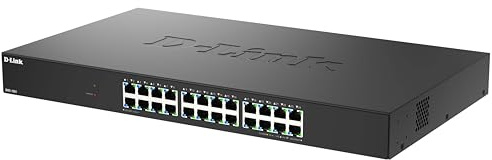 D-Link DMS-1024 Switch Non Gestito 24 Porte Multi-Gigabit – Ethernet 2.5G, Plug-and-Play, QoS, IGMP Snooping, EEE, Struttura in Metallo, Montaggio su Rack