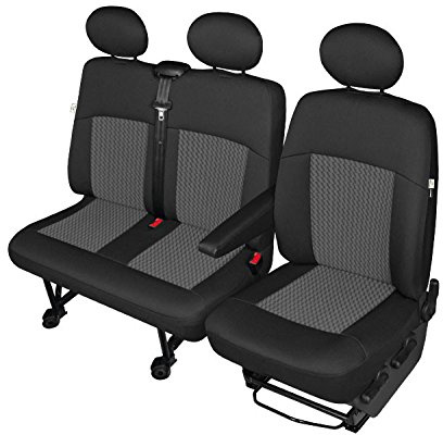 pitshop24de Citroen Jumper Stoff Sitzbezüge Sitzschoner Fahrersitzbezug Doppelbank Bezug