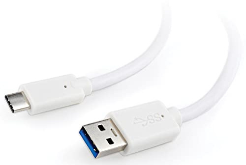 Cable USB-C to USB3 1.8M White/Ccp-USB3-Amcm-6-W Gembird