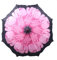 8216 Automatik Taschenschirm Φ 100 cm/Strurmschirm mit Blumen/umbrella with flower design (Overlook, Coverstich) (Rosa)