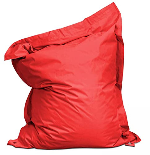 Solys Housse Vide de Coussin de Sol Polyester Rouge 180 x 145 cm