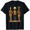 Ägyptische Dreifaltigkeit Horus Osiris und Isis Statue T-Shirt