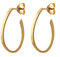 Pernille Corydon Creolen Gold Berlin Serie - 25mm - Damen Ohrringe aus Sterling Silber 18k vergoldet - E109g