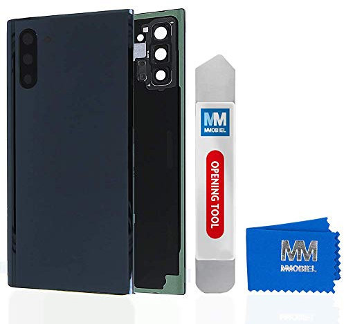 MMOBIEL Back Cover Battery Door compatible with Samsung Galaxy Note 10 Plus N975F 2019 (Aura Black)