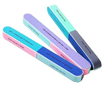 Guangcailun Mehrseitige Nagelfeile Set, Polierschwamm-Nagelfeilen Nagelfeile poliert Sand Bars Maniküre Werkzeuge Nagel-Kunst-Werkzeuge