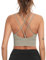 Enjoyoself Soutien-gorge de yoga ࠢretelles pour femme,Vert Algues* Lot de 1,XL