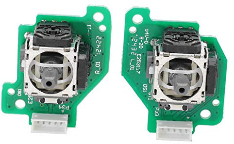 ASHATA Reparación de Palanca analógica 3D Izquierda Derecha para Wii U, Joystick analógico de Repuesto 3D con Placa PCB para Wii U Gamepad Controller Left Right