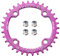 Bynccea Rundes Kettenblatt 104 BCD 32T 34T 36T 38T Schmaler, Breiter Einziger Kettenring mit 4 Stücke Kettenrad Schrauben 8 9 10 11 12 Speed für Rennräder, MTB BMX Fahrrad
