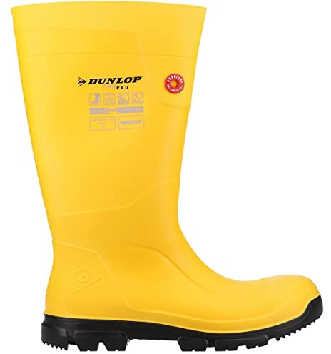 DUNLOP Purofort Fieldpro Mens Safety Boots Yellow 10 UK