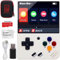 Miyoo Mini Plus - Consola de juegos de mano, consola de videojuegos retro de código abierto de 3.5 pulgadas con tarjeta TF de 128 G, integrada en más de 15000 juegos clásicos, compatible con WiFi.