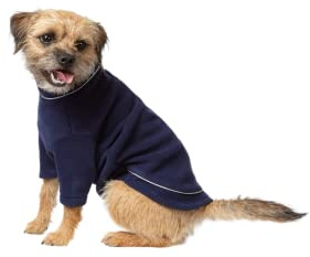 Fleece Dog Jumper Puppy Jacket Winter Coat XS, S, M, L, XL Pet Clothes Rydale 18 Colours (Medium, Navy)