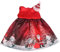 CAMICALMI Puppenkleidung Winter Weihnachten Kleid mit Hut für American Girl Puppe 45,7 cm Weihnachtsmann Muster