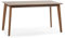 HOMN LIVING Mesa de comerdor Pomago 140x80 cm Color Nogal, Madera Maciza, 140 cm (Ancho) 80 cm (Profundo) 75 cm (Altura)