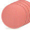PARTY PARTY 40 Stück Pappteller Weihnachtsteller, Kariert Rot Ø 23 cm, Gingham, Vichy für Weihnachten, Picknick, Geburtstag, Party, Veranstaltung