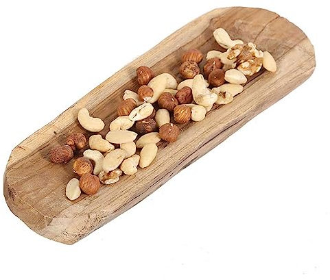 Casa Moro Teakschale Fabio handgefertift Obstschale Holzschale Dekoration massiv Teak-Holz Deko NUA025
