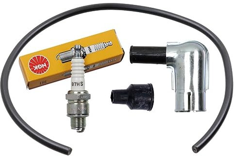 SIMSON Zündung Set - Zündkerze, Zündkabel, Zündkerzenstecker für S50, S51, KR51 - (NGK B7HS 210-240)