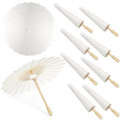 Papierschirme aus Papier, dekorativ, chinesischer japanischer Sonnenschirm, DIY, geöltes Papier, Malerei, Regenschirme, Basteln für Hochzeit, Brautparty, Dekoration, 84 cm