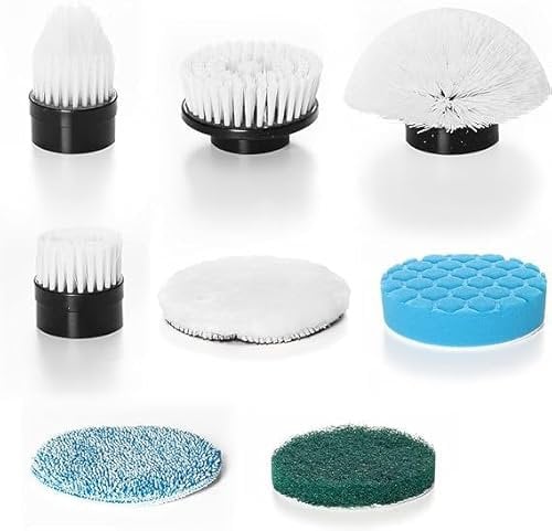 keimi Keimi Electric Spin Scrubber 8 Pack Brush Heads, 8Pcs Replaceable Brush Heads for Electric Shower Scrubber for Cleaning, Suitable for All Brands of ANS-8051A&ANS-8050 Electric Cleaning Brush