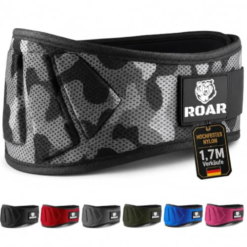 Roar® Gewichthebergürtel Herren und Damen, Lifting Belt for Gym, Powerlifting Gürtel Gewichtheben, Weightlifting Belt, Deadlift Belt, Crossfit Gürtel, Fitness Belt Men, Power Belt…