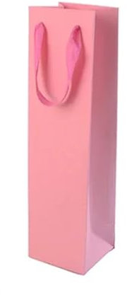 Sacs pour bouteilles de vin Sac d'emballage en papier Kraft, tasse isolée for parapluie, sac d'emballage à main for cadeau, petite bouteille, sac d'emballage de vin rouge frais ( Color : Pink , Size :