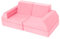 BYBYME Funzy Spielsofa für Kinder 10pc modulares Sofa Fancy Spielsofas Kindersofa Familienmöbel für Kinderzimmer Schlafzimmer Spielzimmer (Rosa)