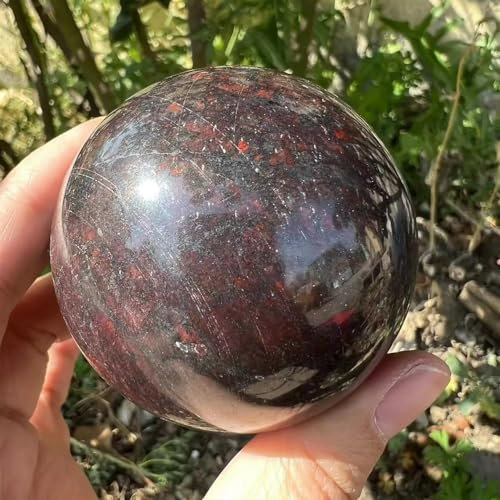 QINGQI Pietra Naturale Sfera di Pietra ollare Naturale, Sfera burattata, Cristal e Ornamento in Pietra(1pc)