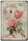 SUPERDANT Rose Fleur Plaque Metal Vintage Pastorale Vintage Suspendus Plaque Decorative Metal Coloré Decorative Fer Mur Art Étain Signes Murale Decorative