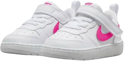 NIKE Court Borough Low Recraft TD Kinder Sneaker Farbe: Weiß/Pink (113); Größe: EUR 27 | US 10 | UK 9.5