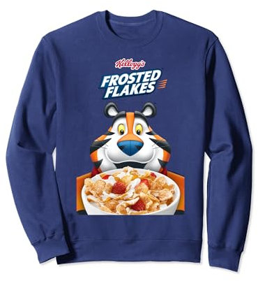 Kellogg's Frosties Frosted Flakes Cereal Tony the Tiger Bowl Sweatshirt
