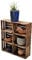 Teramico Vintage Holzkisten 40 x 30 x 25cm geflammt | Weinkisten & Obstkisten | Set-Angebote (6er Set ohne Boden)