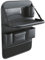 JIANQIAOFEI Auto Rücksitz Organizer für Alfa Romeo 147 3-Door GTA/JTD/TS, PU Leder Rückenlehne Schutz Aufbewahrungstasche Aufbewahrung mit Klapptisch Zubehör,A/Black