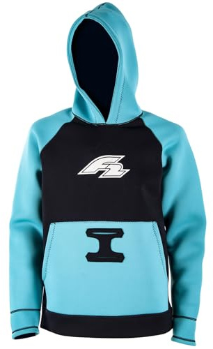 F2 Neopren Oberteil Kite Hoodie 4/3mm XL Türkis 2024/25