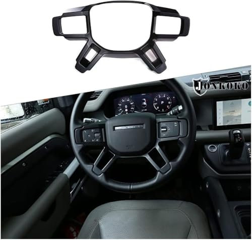 UGIUTLVY Auto Lenkrad Trim Aufkleber Für Land Rover Defender 90 110 130 2020-2023, Styling Abdeckaufkleber Dekoration Zubehör Zierleisten Innen Panel Abdeckung Interieur Dekor,C