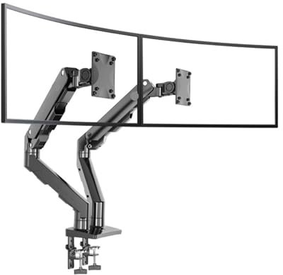 SIBBLE G55 mechanischer Federarm 27-34 Zoll Dual-Curved-Screen-Desktop-Monitorständer 5-16 kg ultrabreiter Monitorständer mit USB-Anschluss