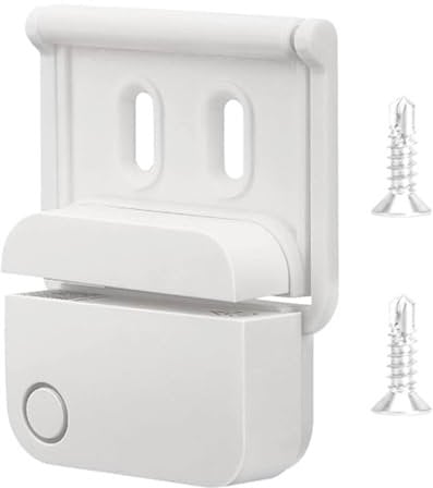 Garage Door Sensor Bracket, Entry Ring Mount, Smart Door Alarm Holder, Anti Theft Design, Multifunctional Support Frame for Home, Apartment, Garage Security Use 5.79 Inch White