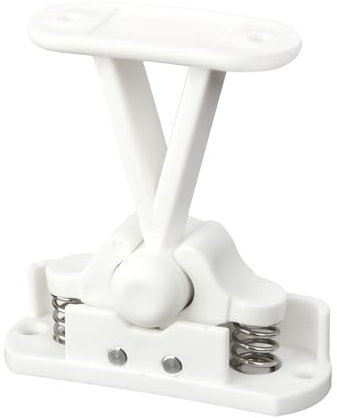 Static Caravan Door Retainer Catch Caravan Door Stops with Stainless Steel Springs Windproof T Type Holder Clip for Motorhome RV, Boat Locker, Secure Doors Stop for Campers