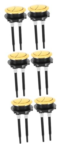 NUOBESTY 3 Sätze Toilettenspülknopf Design Für Badezimmer Wc Spülkasten Doppelter Druckknopf Einfache Installation Aussehen Langlebig Zufällige Farbe 2 Stück * 3