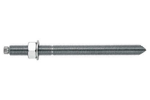 INDEX Tige filetée pour scellement chimique avec rondelle et écrou - Zingué M12 x 220 - Boite de 10 - Cheville fixation