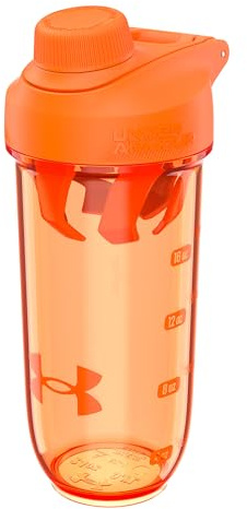 Under Armour UA 24oz Clarity Shaker Bottle Blaze Orange/Blaze Orange OSFA