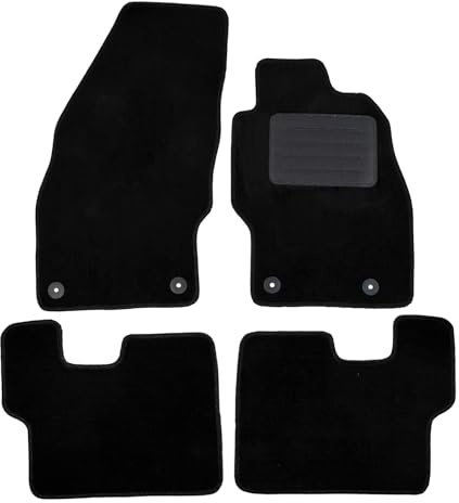 Actiasmat Custom Fit Replacement Car Floor Mats for Vauxhall Corsa D & E 2007 Onwards | 4-Piece Set (Deluxe Carpet)